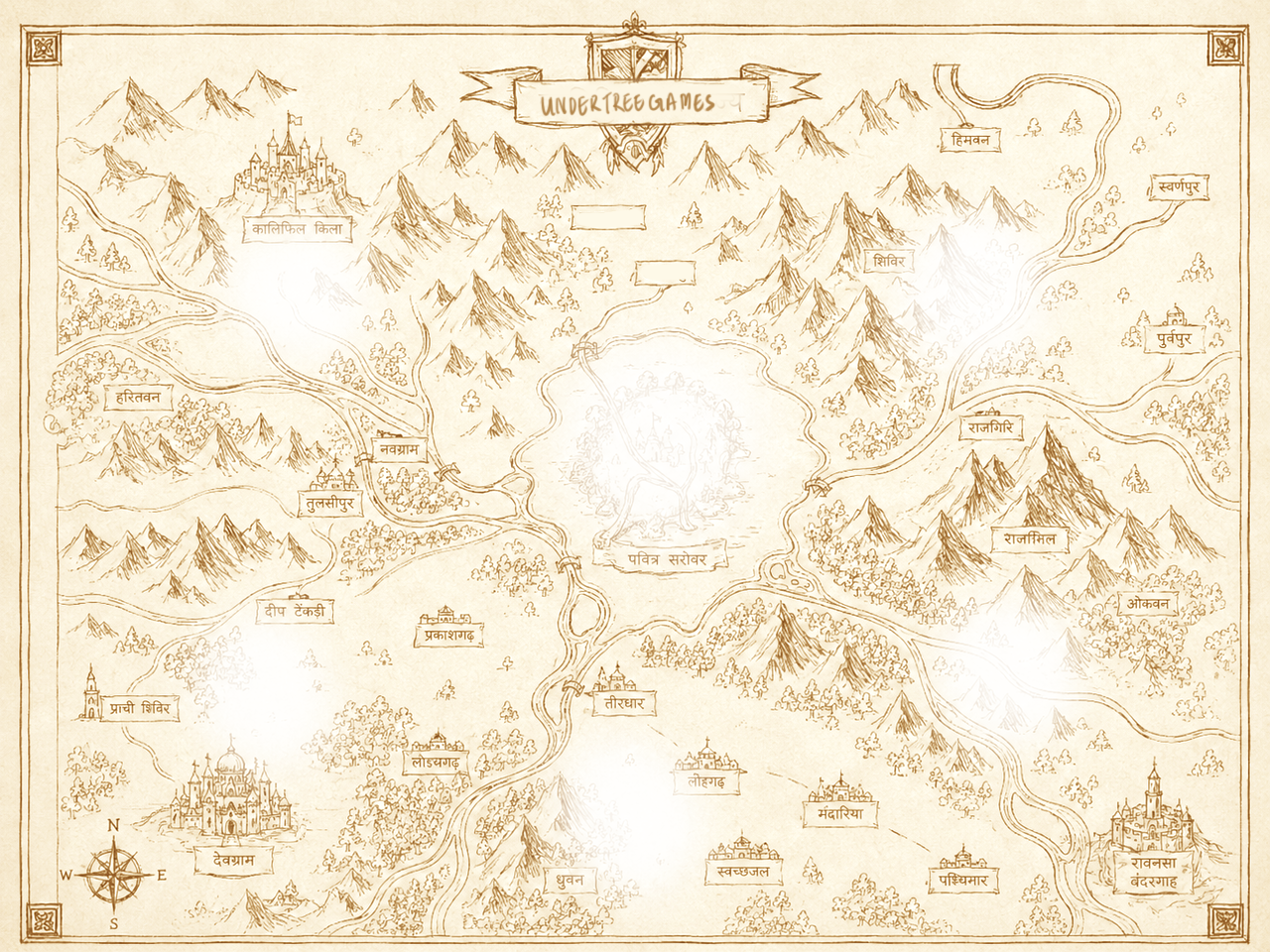 The realm map of Undertree